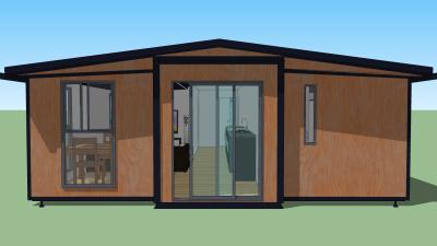 China Transportable Expandable Container Homes , 2 Bedroom Prefab House With Kitchen for sale