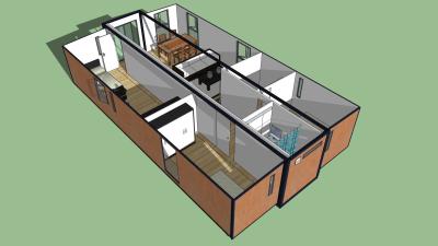 China Fast Moving Luxury Container House , Economic Affordable Modern Prefab Homes for sale