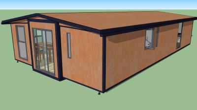 China Fireproof Expandable Container House Customized 2 Bedroom Prefabricated Homes for sale