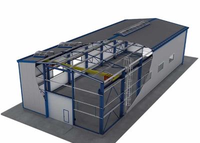 China Prefabricated Steel Structures Factory Building With Sandwich Panel Roof for sale