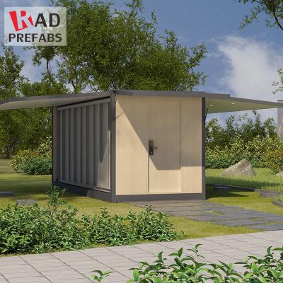 China RAD Shipping 40ft Luxury Tiny One Bedroom Wall Cladding Sandwich Panel Buidlings Prefabricated Container House for sale