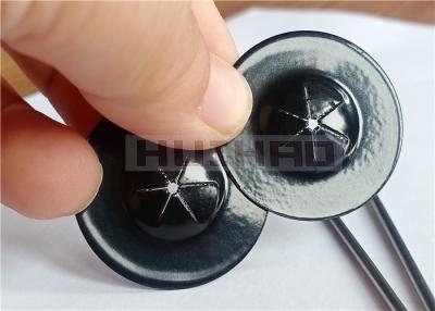 China 38mm Stainless Steel Self Locking Washers Double Side Black Coating Used To Secure Mesh To Solar Panels for sale