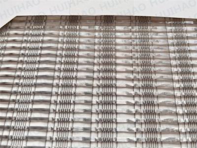 China Silver Coated Ss Wire Mesh Glass Panels Exterior Interior Facade for sale