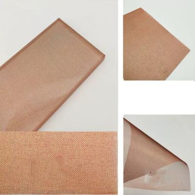 Chine Couleur rouge de Mesh Laminated Glass Curtain Wall de textile tissé à vendre