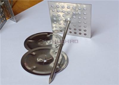 China Stainless Steel Perforated Insulation Pins Used To Fix Fiberglass Or Mineral Wool Board for sale