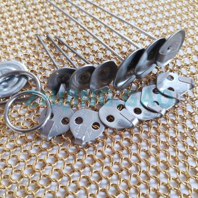 China Reusable Insulation Blankets SS Lacing Hook 22 Mm Head for sale