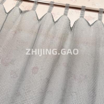 China Ring Size 7mm Silver Color Tab Top Ring Mesh Curtain for sale