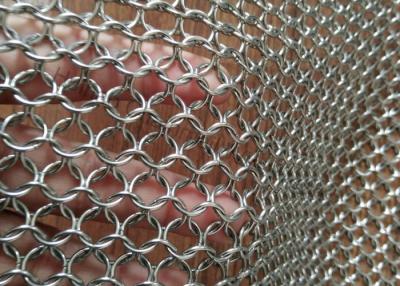 China AISI 304 316 Metal Mesh Drapery 1.2mm Wire 10mm For Space Divider / Sun Screen for sale