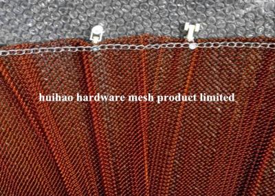 Китай Драперы сетки металла ширины в 6 метров покрытый медью с следом для рассекателя комнаты продается