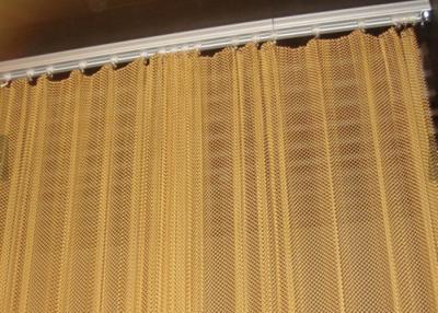 China 0.8MM Dia 4mm Decoraive Metal Mesh Curtain, Metal Coil Drapery for Wall Covering for sale