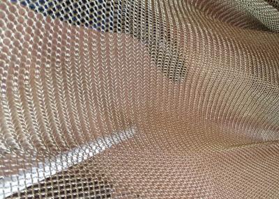 China Interior/ Exterior Decoration Metal Ring Mesh with Brass Wire For Window Curtain for sale