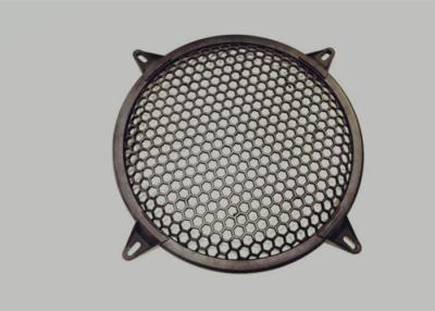 China Round Type Waffle Speaker Grill Mesh , Metal Grill Mesh Size Customized for sale