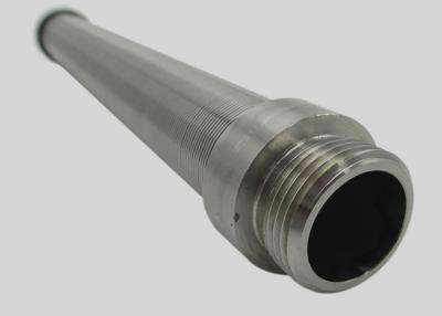 China Tamiz del filtro para pozos del agua del alambre de la cuña de Johnson, tubo bajo envuelto alambre del anillo del metal en venta