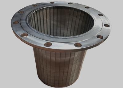 China Wedge Wire Screen for Tank Equipment, Johnson Resin Trap Filter With Flange for sale