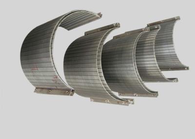 China 120 Degree Wedge Wire Dewatering Sieve Bend Screen , V Wire Looped Bend Mesh for sale