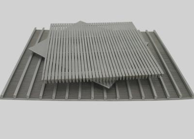 China Flat Weld Johnson Wire Screen Panel, Wedge Wire Wrapped V Slot Screen Plate for sale