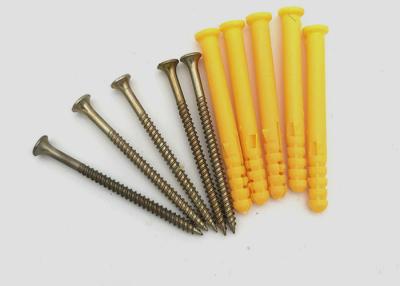 China Plastic Fish - Shaped Expansion Anchor Bolt With Countersunk Head Tapping Screw for sale