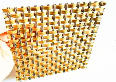 China SS & Brass Architectural Crimped Woven Mesh , Interior Crimped Metal Screen for sale