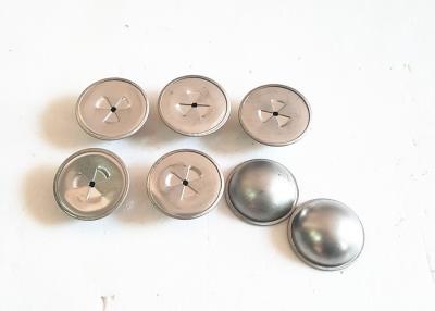 China Aluminum 30mm Dome Cap , Capped Speed Washer For Perforated Base Insulaton Pins for sale