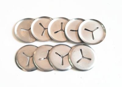 China 38mm Galvanized Steel Self Locking Clips With 3 Slots For Plastic Cover Caps for sale