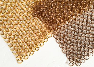 China Light Diffusing Chainmail Metal Ring Mesh For Decoraive Interior Partition for sale