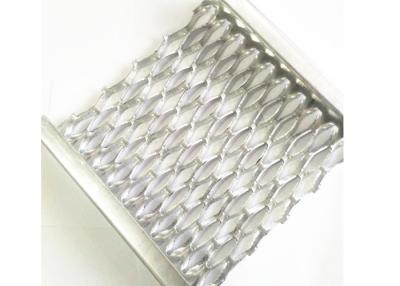 China Aluminum Safety Grip Strut Grating Walkways , Crocodile Mouth Anti Slip Metal Plate for sale