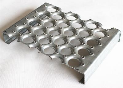 China Industry Flooring Grip Strut Grating , Perforated O Type Metal Safety Grating for sale