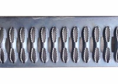 China Galvanized Steel Perforated Grtp Strut Grating For Stair Tread With Diamond Hole for sale