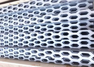 China Fireproof Perforated Aluminum Audi Facade Panels With 26*61mm Holes for sale