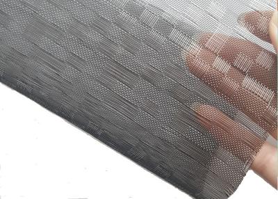 China Coustom Black & White square Pattern Architectural Glass Laminated Mesh Fabric for sale