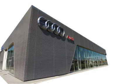 China Perforierte Metallsieb-Fassade 26mm x 61mm sechseckiges Loch für Dekoration des Geschäfts-4S zu verkaufen