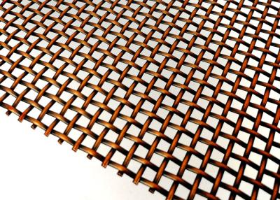 China Decorative Antique Bronze Plated Architectural Wire Mesh For Window Screen for sale