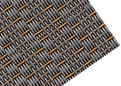 China Decorative Metal Facade Mesh , Crimped Type Woven Wire Fabric For Curtain Wall for sale