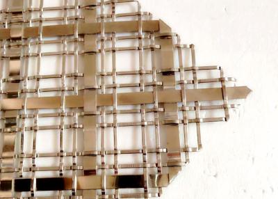 China Malla de alambre decorativa de los gabinetes populares hecha en alambre plano de acero inoxidable en venta