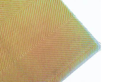 China Custom Gold Color Aechitectural Wire Mesh For Making Lamp Cover Shades for sale
