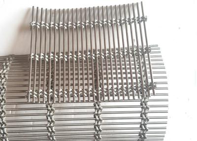 China 4M Width Decorative Flexible Stainless Steel Rope Mesh For Metal Draperies Walls for sale