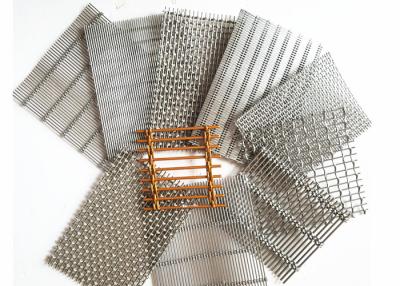 China Copper Architectural Wire Mesh , Cable Rod Weave Architectural Metal Screen for sale