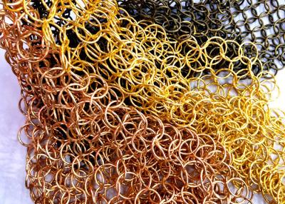 Chine Sonnez le diamètre draperie de maille en métal de crochet de 1,0 x de 20mm S avec le fil plat pour des traitements de plafond à vendre