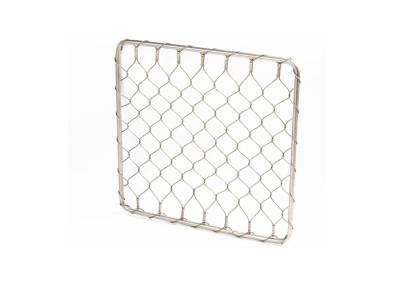 China X - Tend Diamond Flexible Architectural Cable Mesh Fence With Round Tube Frame for sale