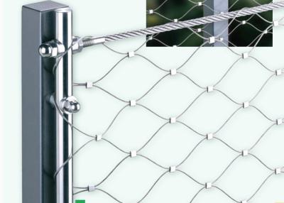 China 316 L Grade Stainless Steel Wire Rope Mesh For Protection Animal Zoo for sale