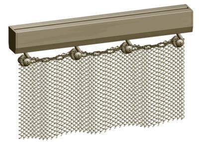 China malha de alumínio da bobina da abertura da cortina da malha do metal de 1.2mm x de 6mm para o divisor do espaço à venda