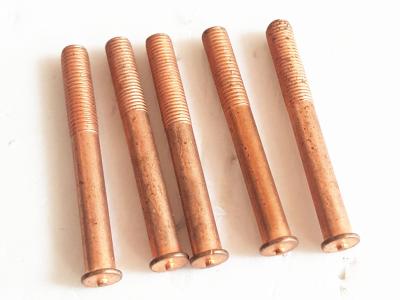 China Copper Plated Stud Welder Pins With Flanged Navy Stud 0.875