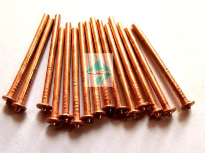China Copper Plated CD Capacitor Discharge Stud Welding Pins With Speed Clips For Deck Insulation for sale