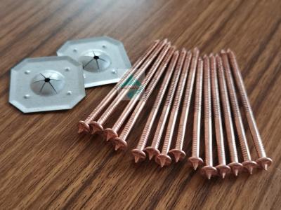 China Mild Steel Copper Plated Insulation Pins For Ship Building Rock Wool for sale