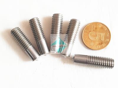 China Stainless Steel Annular Grooved Stud Welding Pins , Copper Plated Mild Steel M5 - M12 Stud Welder Pins With Threaded for sale