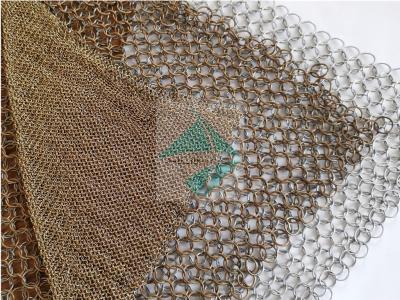 China Firepe Screens lacSs304 Metal Ring Mesh Antique Colored Finished for sale