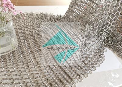 China ISO Stainless Steel Metal Ring Mesh For Hotel Decoration Window Drapery for sale