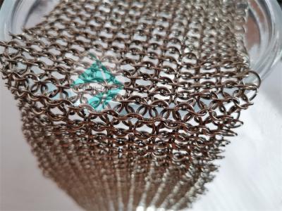 China 3.8mm To 30mm Metal Ring Mesh Pvd Finished Chainmail Weave Type For Curtain for sale