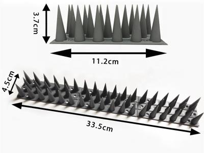 China Plastic Fence Wall Anti Climb Bird Deterrent Spikes Use Design On Rooftops Fence for sale