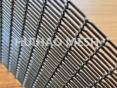 China Facade Stainless Steel Architectural Mesh Metal Woven Wire Spray Black For Decorative Fence for sale